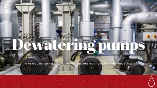 Dewatering Pumps for Construction and Mining