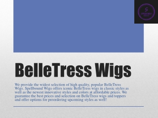 BelleTress Wigs