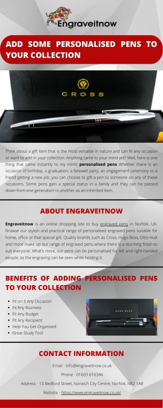 Add Some Personalised Pens to Your Collection