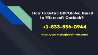 How to Setup SBCGlobal Email in Microsoft Outlook?+1-877-422-4489