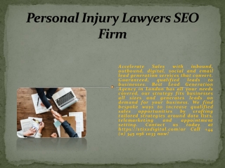 Personal Injury Lawyers SEO Firm