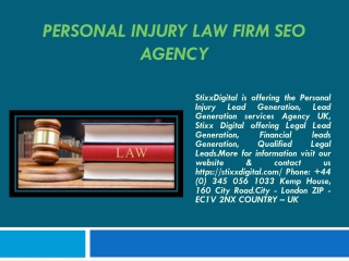 Personal Injury Law Firm SEO Agency