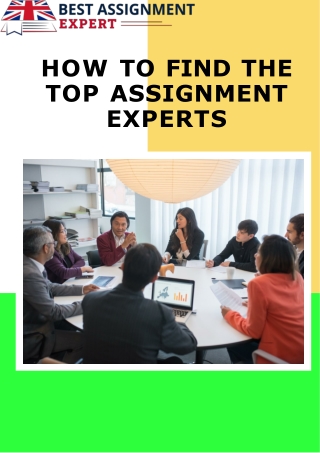 How to Find the top assignment experts (1)