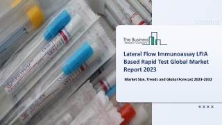 Lateral Flow Immunoassay LFIA Based Rapid Test Market