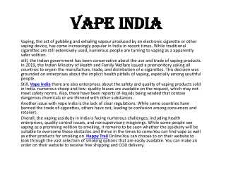 Vape India
