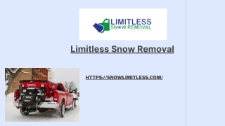Snow Removal Services in Vancouver | Limitless Snow Removal