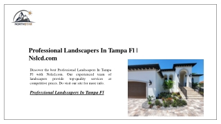 Professional Landscapers In Tampa Fl Nslcd.com