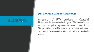 iptv services canada