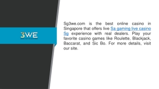 Sa Gaming Live Casino Sg Sg3we.com