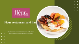 Brunch Lunch Menu | Fleurrestaurants.com