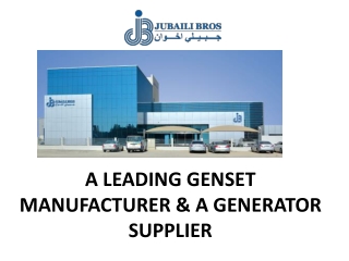 Generator Supplier in UAE