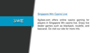 Singapore Wm Casino Live Sg3we.com