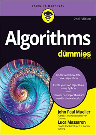 PDF/READ Algorithms For Dummies (For Dummies (Computer/Tech))