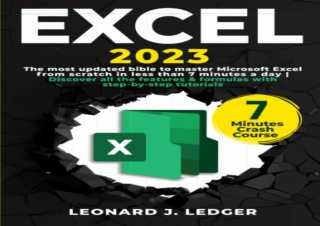 PDF Excel: The most updated bible to master Microsoft Excel from scratch in less