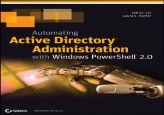 [READ PDF] Automating Active Directory Administration with Windows PowerShell 2.