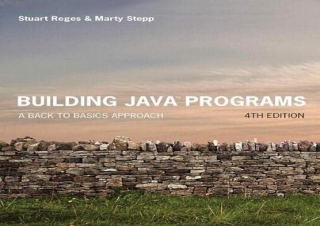 PDF Building Java Programs: A Back to Basics Approach kindle