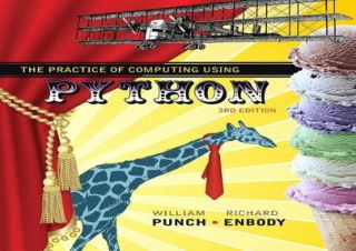 (PDF BOOK) Practice of Computing Using Python, The free