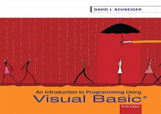 (PDF BOOK) Introduction to Programming Using Visual Basic ipad
