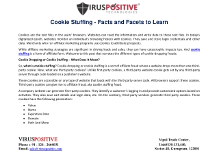 Cookie Stuffing - Facts and Facets to Learn