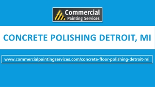 Concrete Polishing Detroit MI