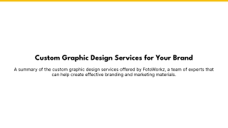 Custom Graphic Design Services