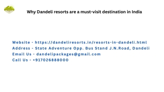 Dandeli Resorts