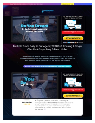 MediaHubBuilder - Set and Forget Profit-Making Software that Generates Profits on Automation In Just a Few Clicks!