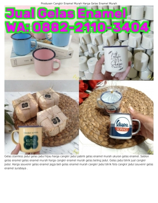 Ö88ᒿ•ᒿllÖ•ᣮ4Ö4 (WA) Grosir Gelas Enamel Cangkir Enamel Polos