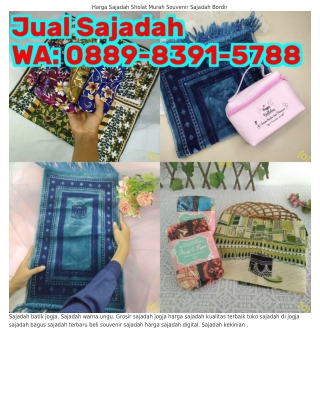 088ᑫ•8ЗᑫI•5788 (WA) Warna Sajadah Harga Sajadah Batik Solo