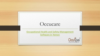 Occupational health and safety management software in yemen
