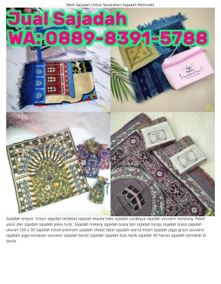 O889~8З91~5788 (WA) Sajadah Nama Kemasan Souvenir Sajadah