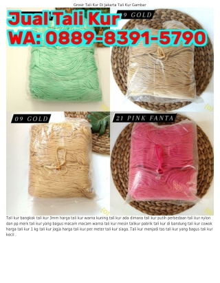 0889_8౩91_5ᜪ90 (WA) Jenis Tali Kur Untuk Tas Toko Tali Kur Di Medan