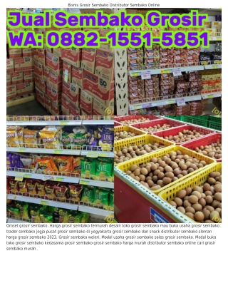 Ô882_I55I_585I (WA) Analisa Usaha Grosir Sembako Toko Grosir Sembako Di Wonosari