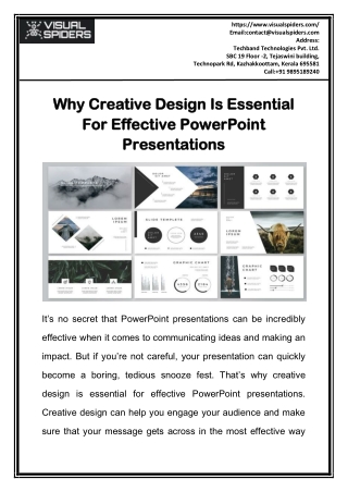 Why Creative Design Is Essential For Effective PowerPoint Presentations