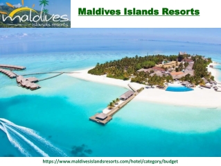 Book Cheap Resorts In Maldives
