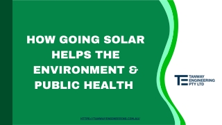 How Going Solar Helps The Environment & Public Health