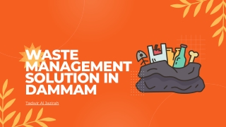 Waste management solution in Dammam