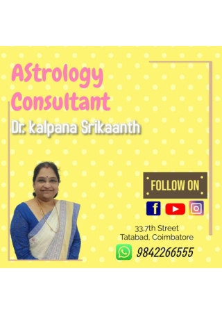 Best Horoscope Consultant Service in Coimbatore - Kalpana Srikaanth