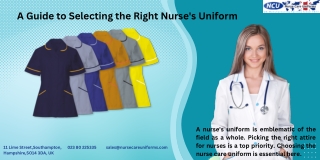 A Guide to Selecting the Right Nurse's Uniform