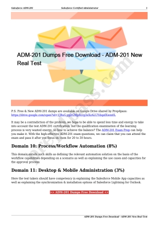 ADM-201 Dumps Free Download - ADM-201 New Real Test