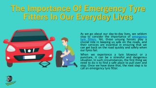 Emergency tyre fitters