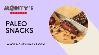 Paleo Snacks - Montysnacks