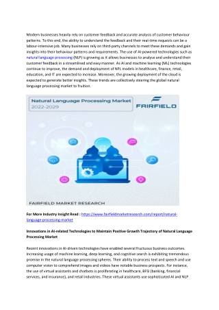 Natural Language Processing Market