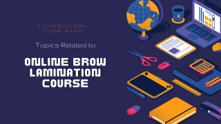 Topics Related to Online Brow Lamination Cousre