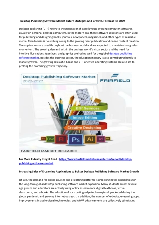 Desktop Publishing Software Market