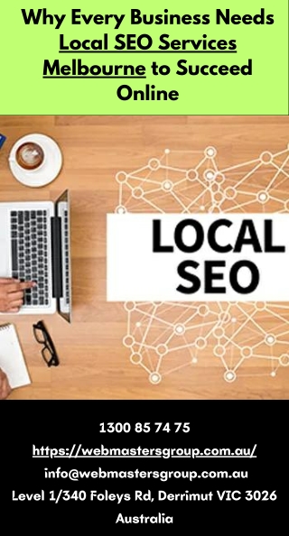 Why Every Business Needs Local SEO Services Melbourne to Succeed Online