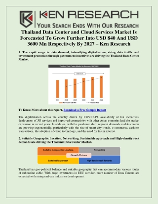 Thailand Data Center and Cloud Services Industry