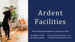 Your One-stop Solution for Facility Management - Ardent Facilities