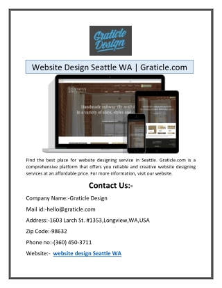 Website Design Seattle WA | Graticle.com