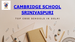 Top CBSE Schools In Delhi